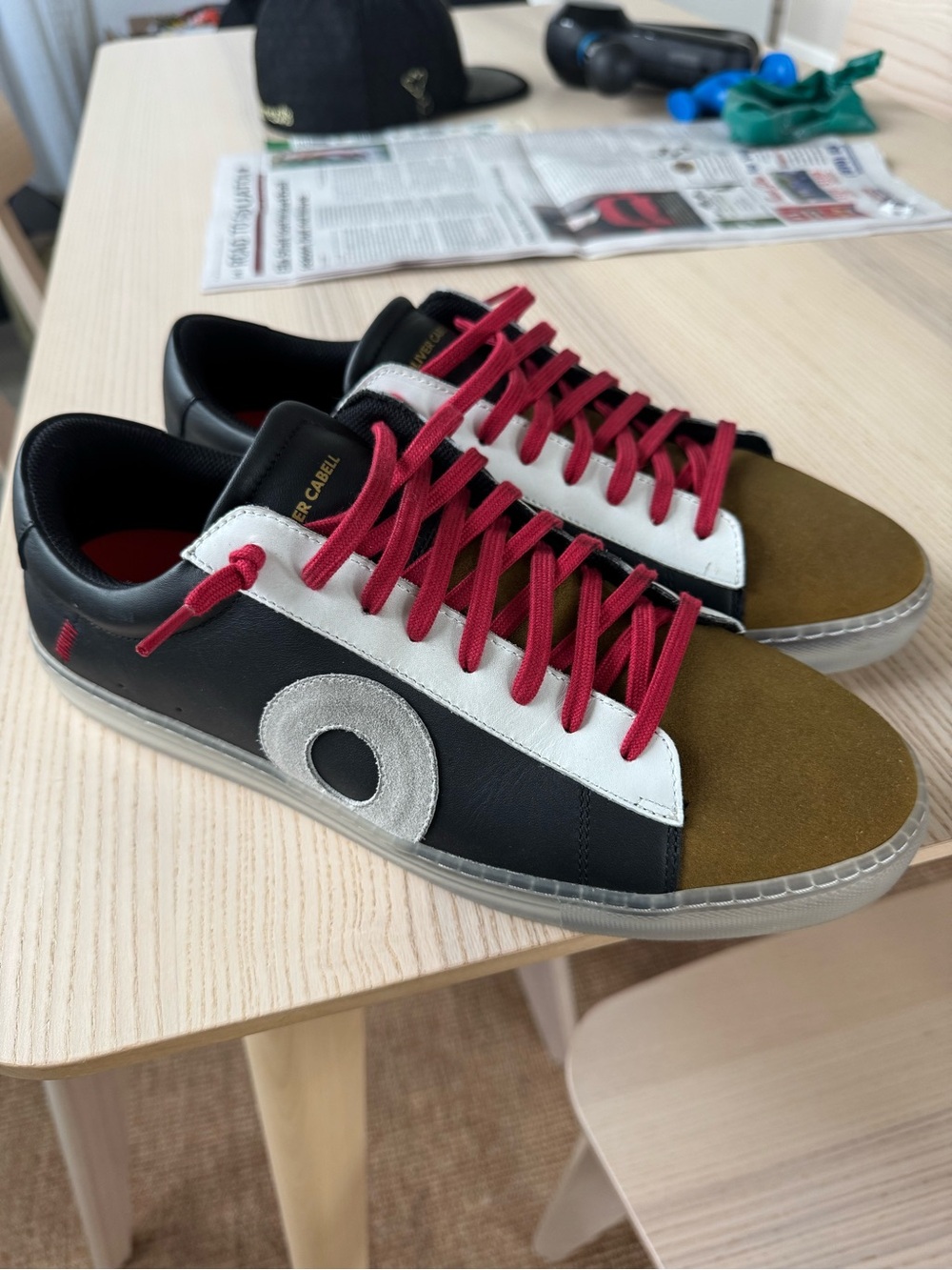 Oliver Cabell Low 1 Metropolis Suede Leather Sneakers Made in Italy